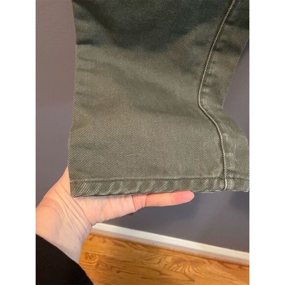 Guess Women's Green Straight Jeans Size 31 High Rise Denim Pants - Picture 5 of 8